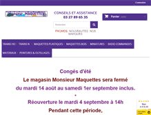 Tablet Screenshot of monsieurmaquettes.com